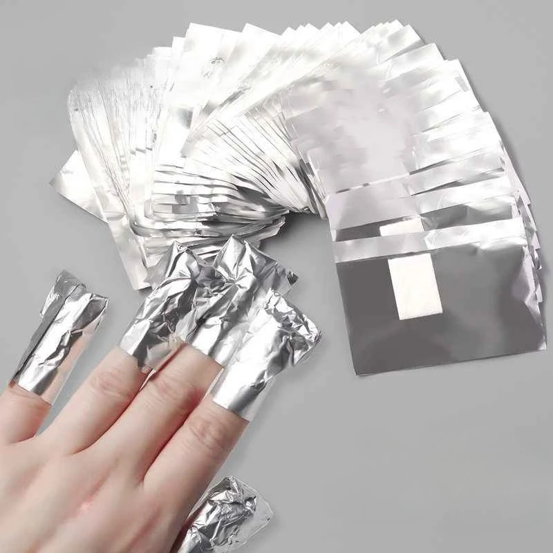 Nail Foil Transfer - 100 Uds removedor de envolturas de