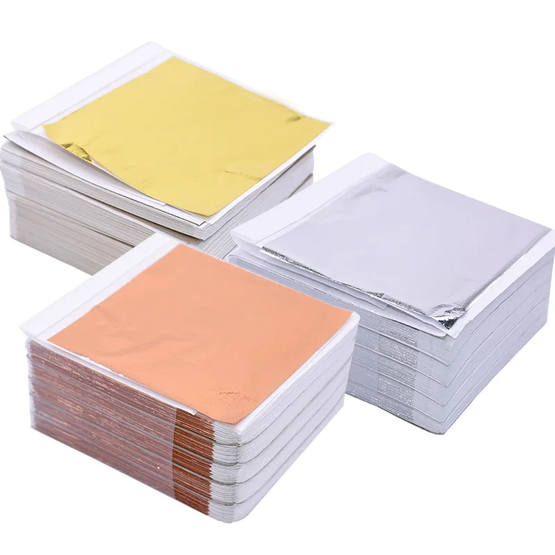 Nail Foil Transfer - 100 hojas de papel de imitación