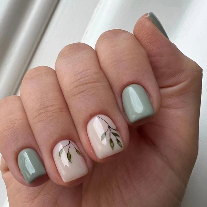 Nail Art Full Design - 24 Uds uñas postizas reutilizables cabeza