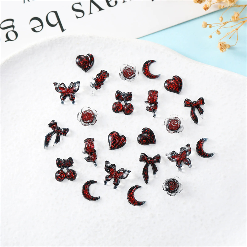 Nail Art Vampire - Accesorios para uñas de vampiro, 50