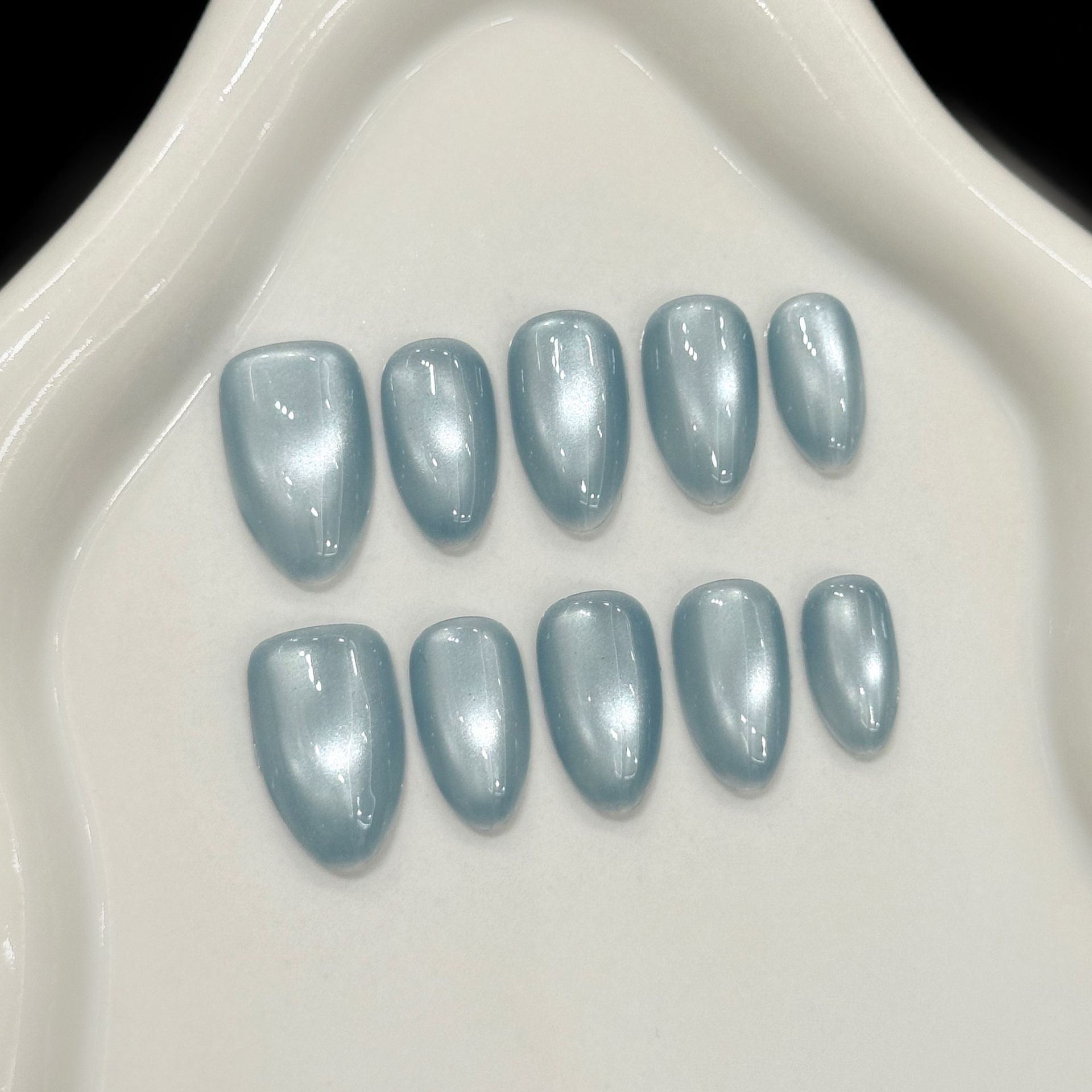 Nail Art French Nails - 10 Uñas Postizas Francesas Cortas en