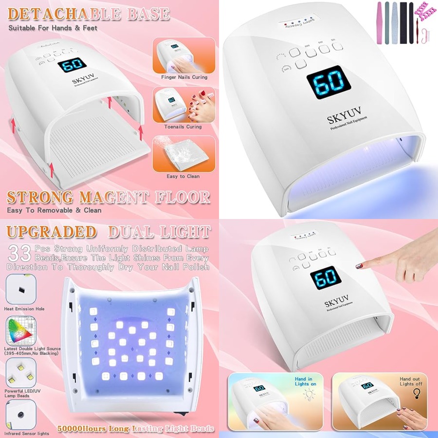 Uv Led Lamp Nail - Lámpara UV LED Recargable de Secado