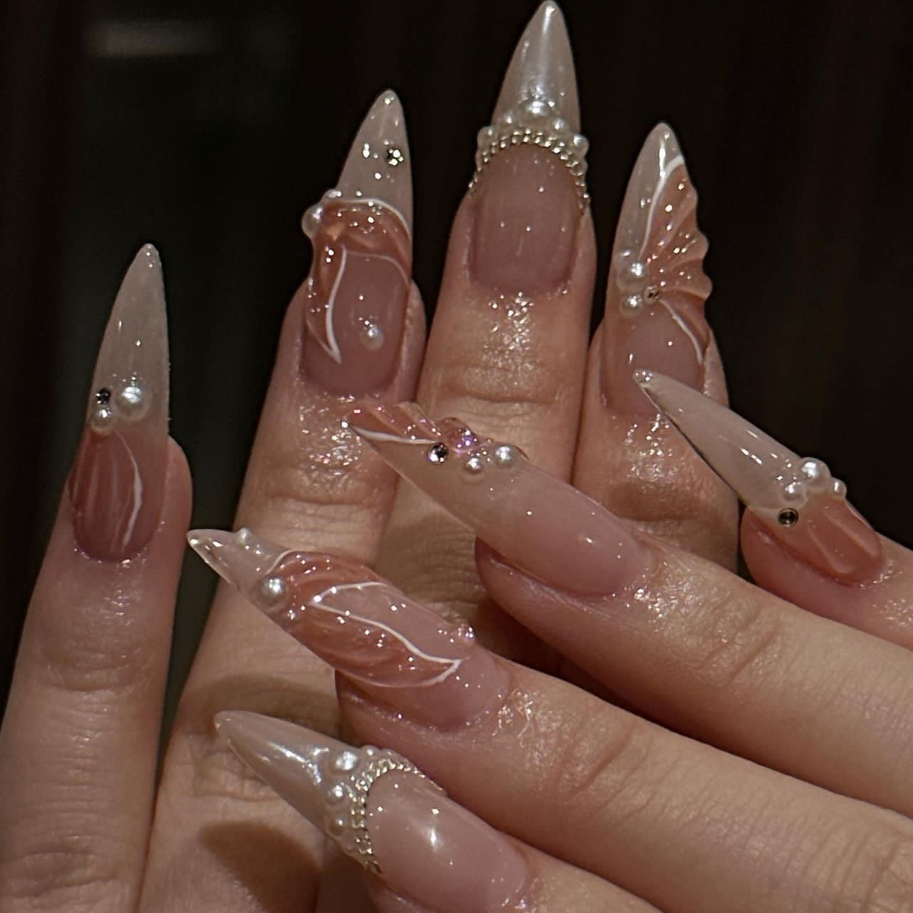 Nail Art French Nails - 24 Uds. De puntas de uñas