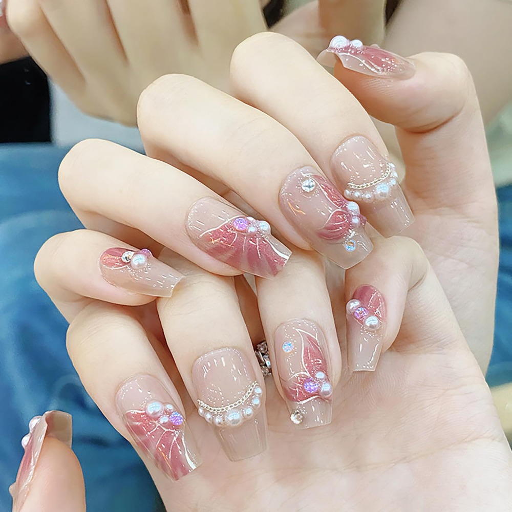 Nail Art Full Design - Uñas postizas inspiradas en sirenas con