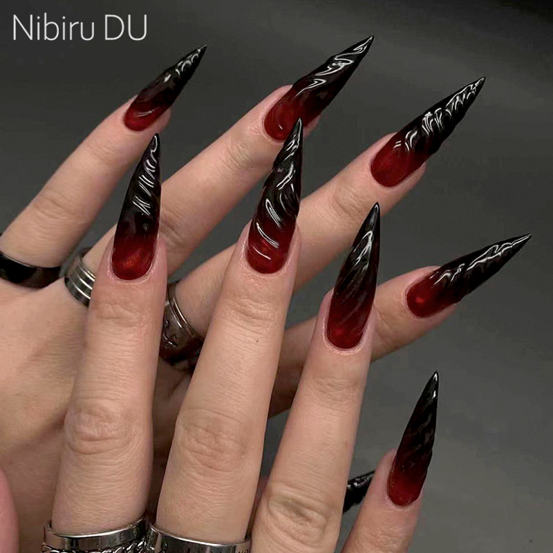 Nail Art Vampire - Juego de 24 Uds de uñas