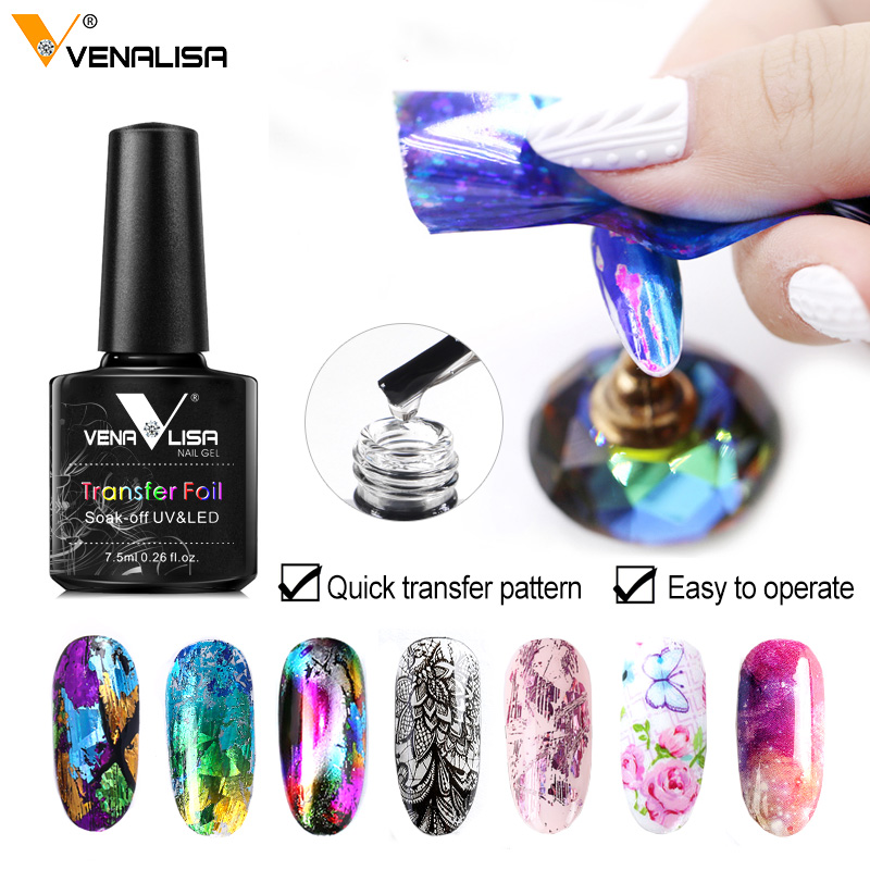 Nail Foil Transfer - Venalisa, 7,5 ml, lámina de transferencia,