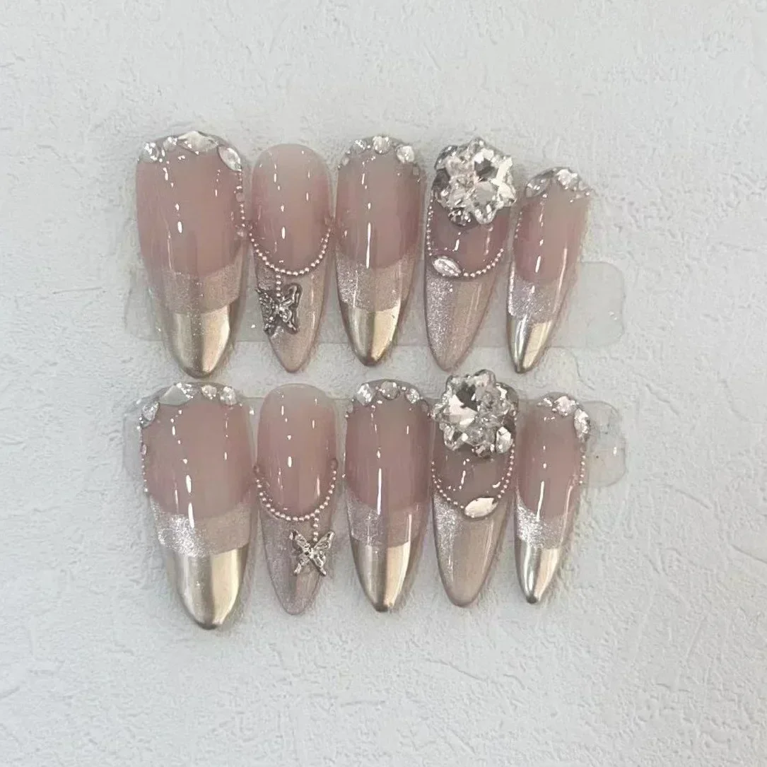 Nail Art Full Design - 10 Uds. De uñas postizas hechas