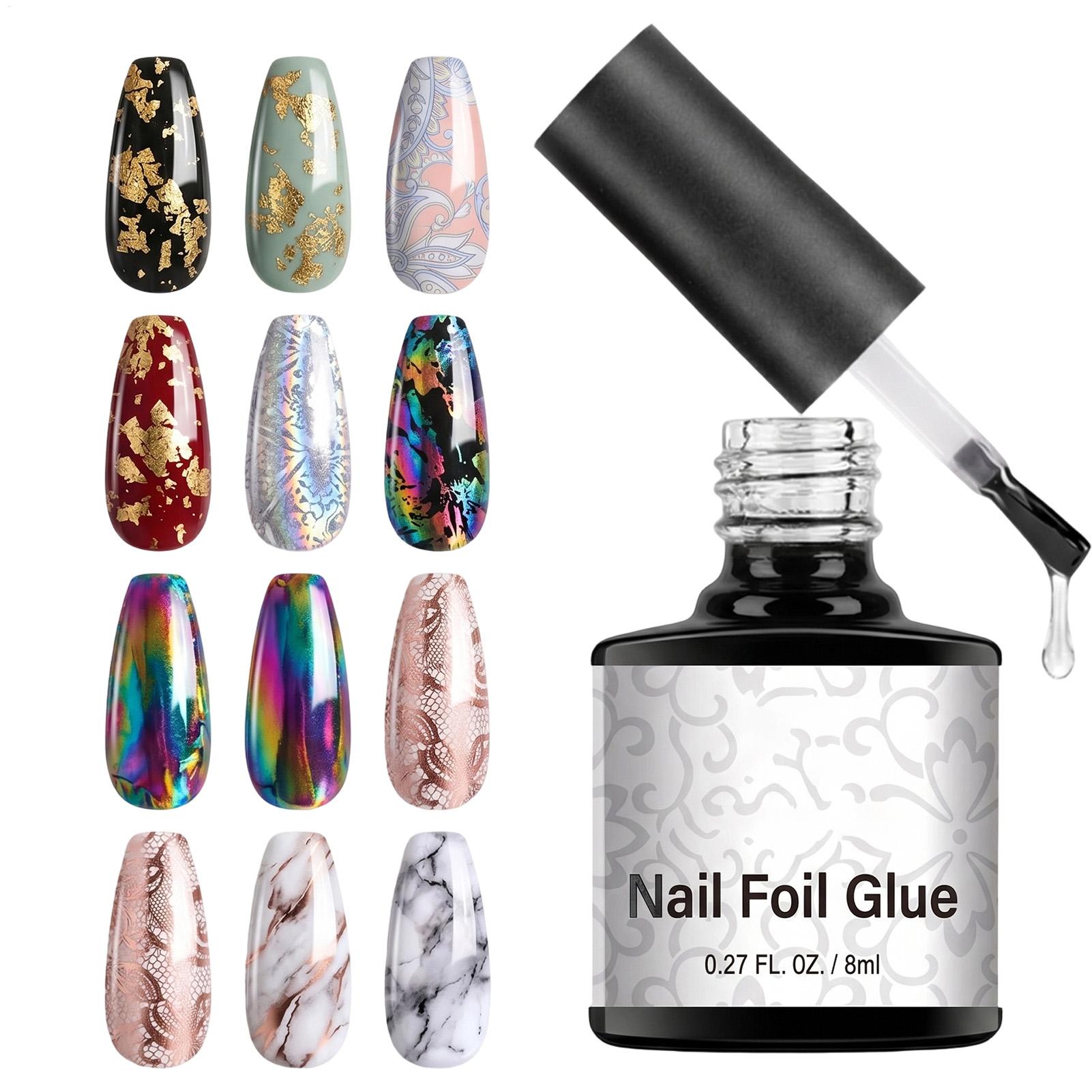 Nail Foil Transfer - Pegamento para Láminas de Uñas 8ml,