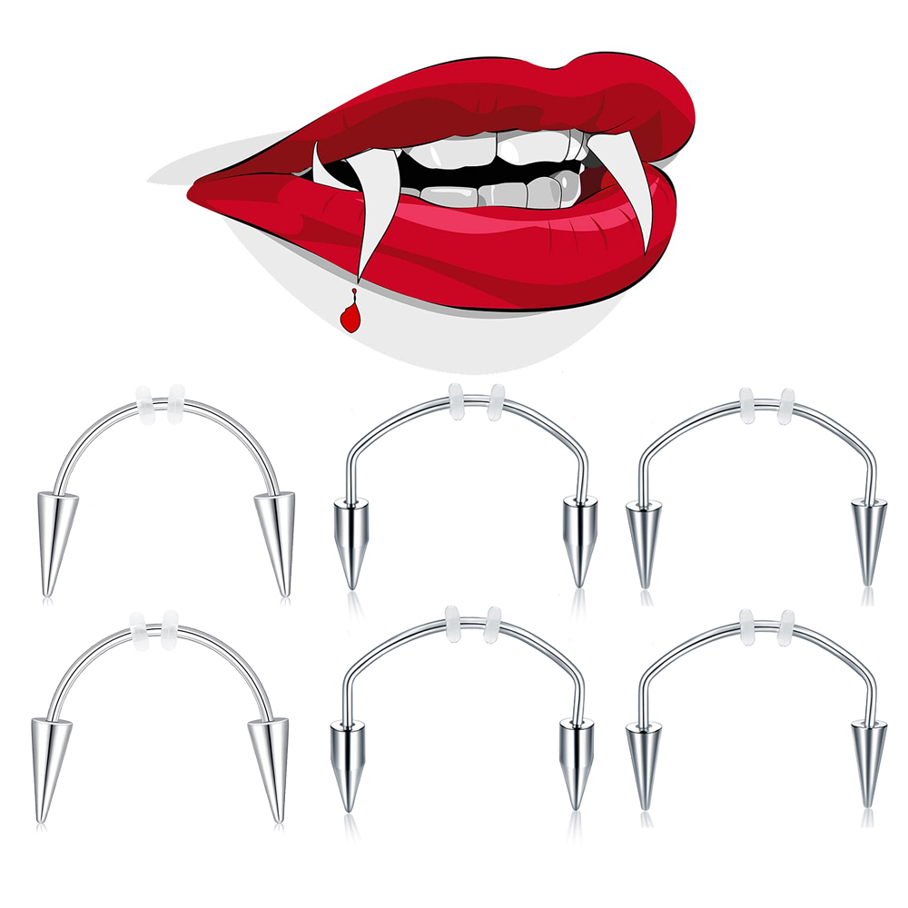Nail Art Vampire - WKOUD-Piercing de acero inoxidable para uñas,