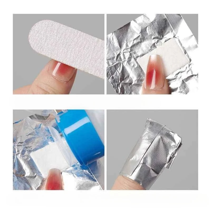100 Uds removedor de envoltura - Nail Foil Transfer reseña y precio