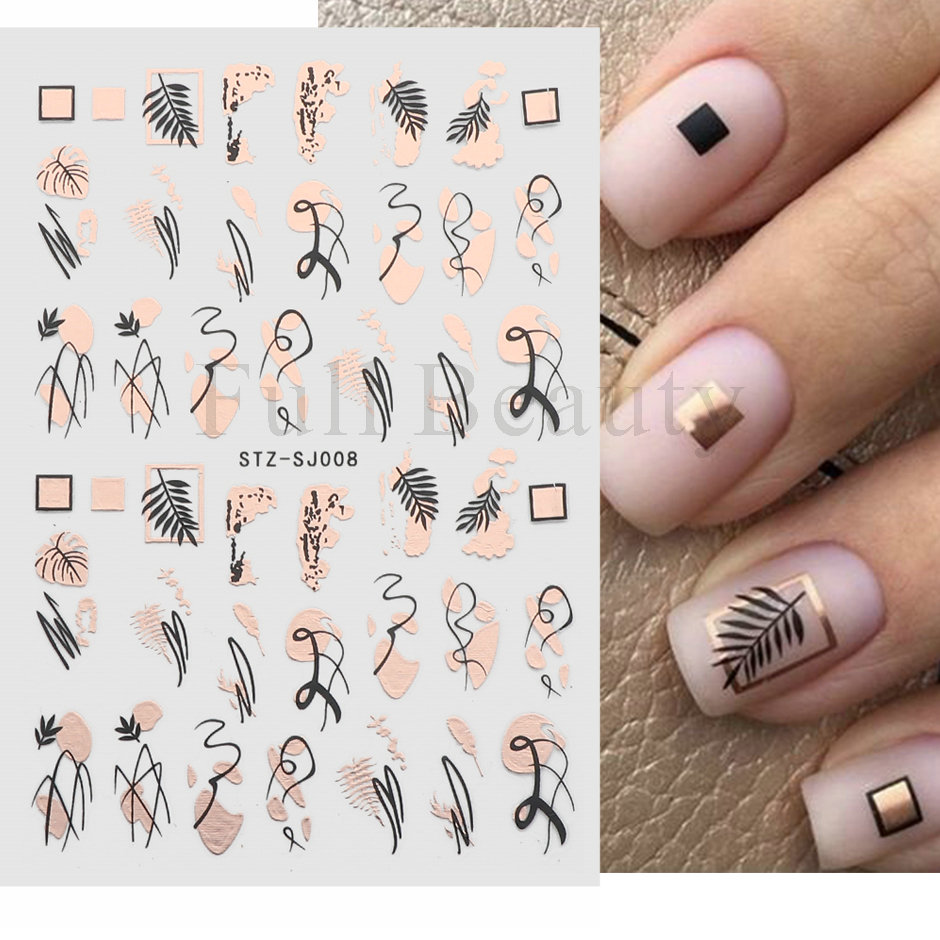 Juego de 9 Uds de pegatinas pa - Nail Art Full Design reseña y precio