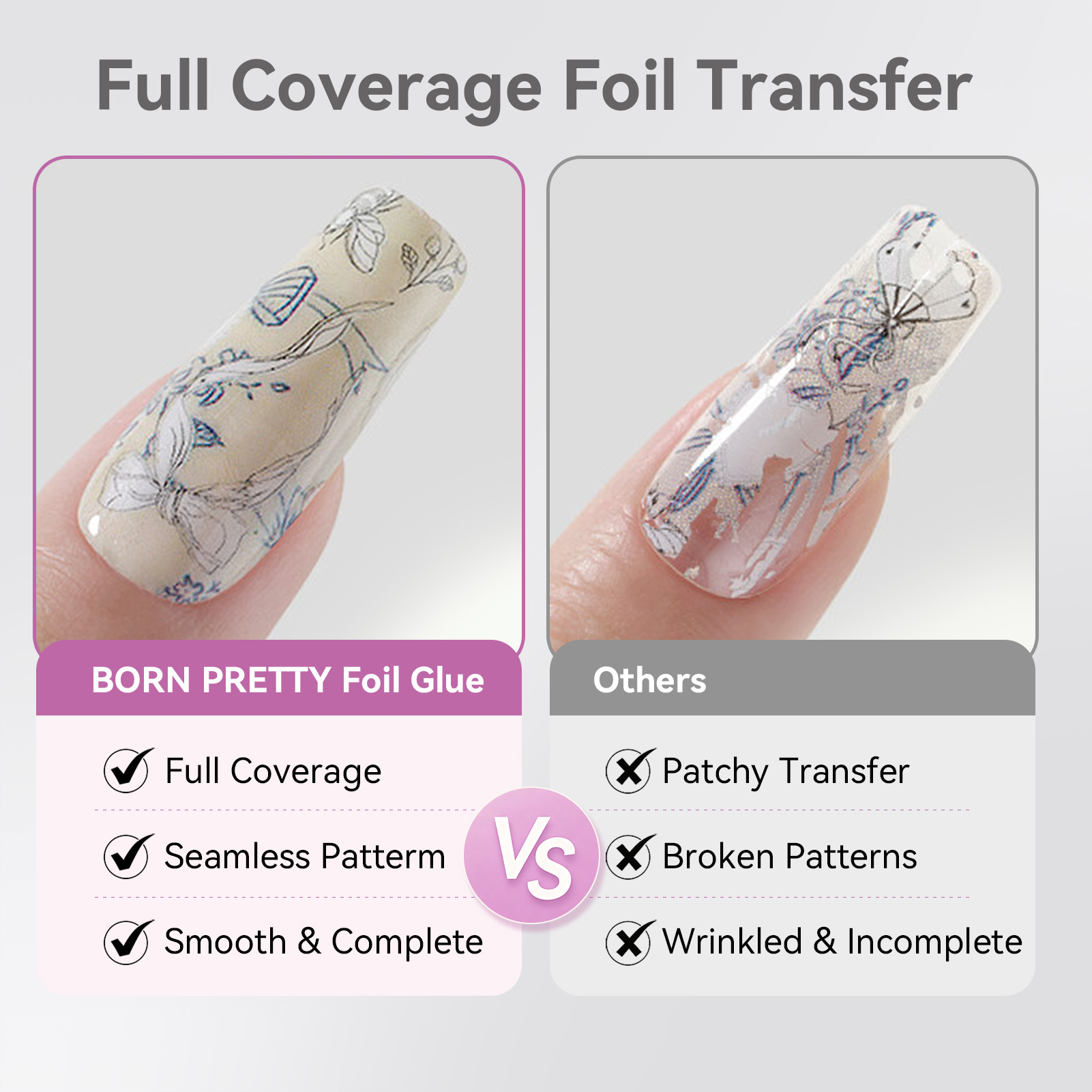 BORN PRETTY Gel Adhesivo para  - Nail Foil Transfer reseña y precio