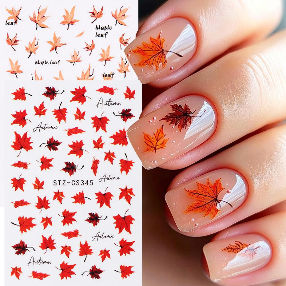 2 pegatinas de uñas con hojas  - Nail Art Full Design reseña y precio