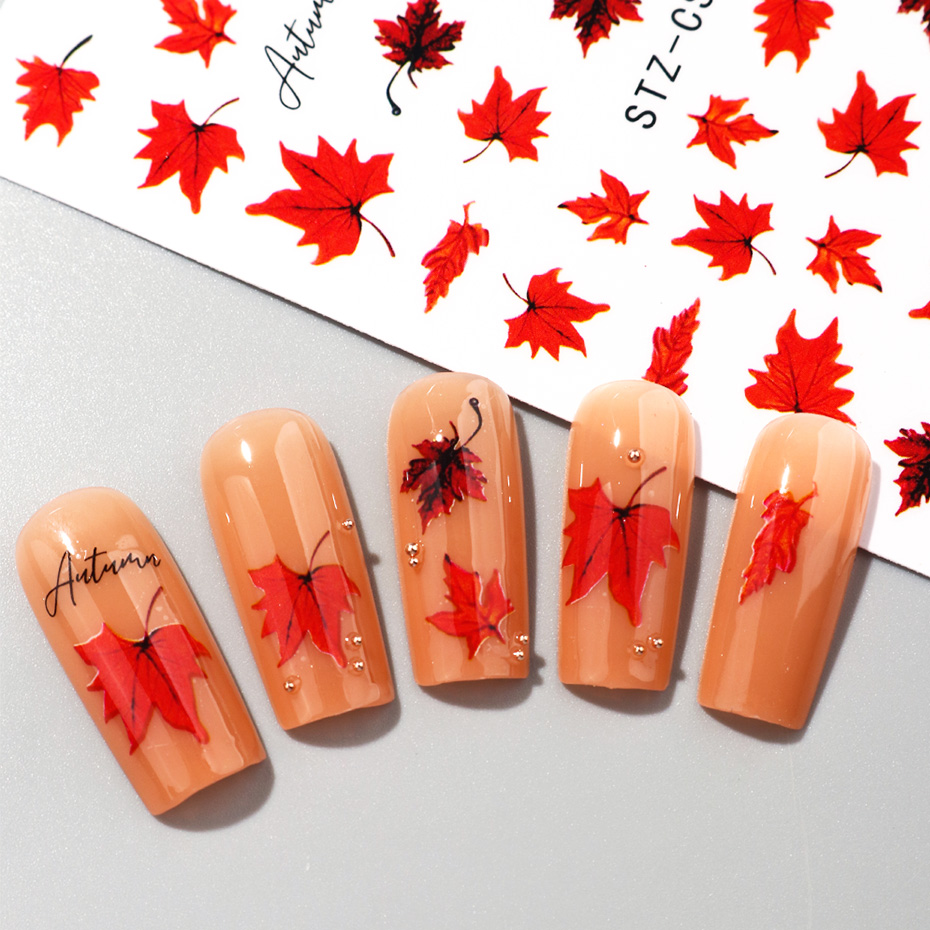 2 pegatinas de uñas con hojas  - Nail Art Full Design reseña y precio