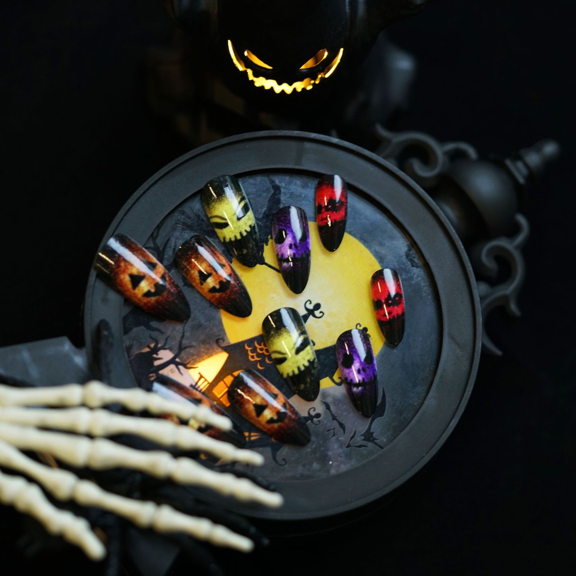 24 Uds 2025 Halloween 3D ojo d - Nail Art Cat Eye reseña y precio