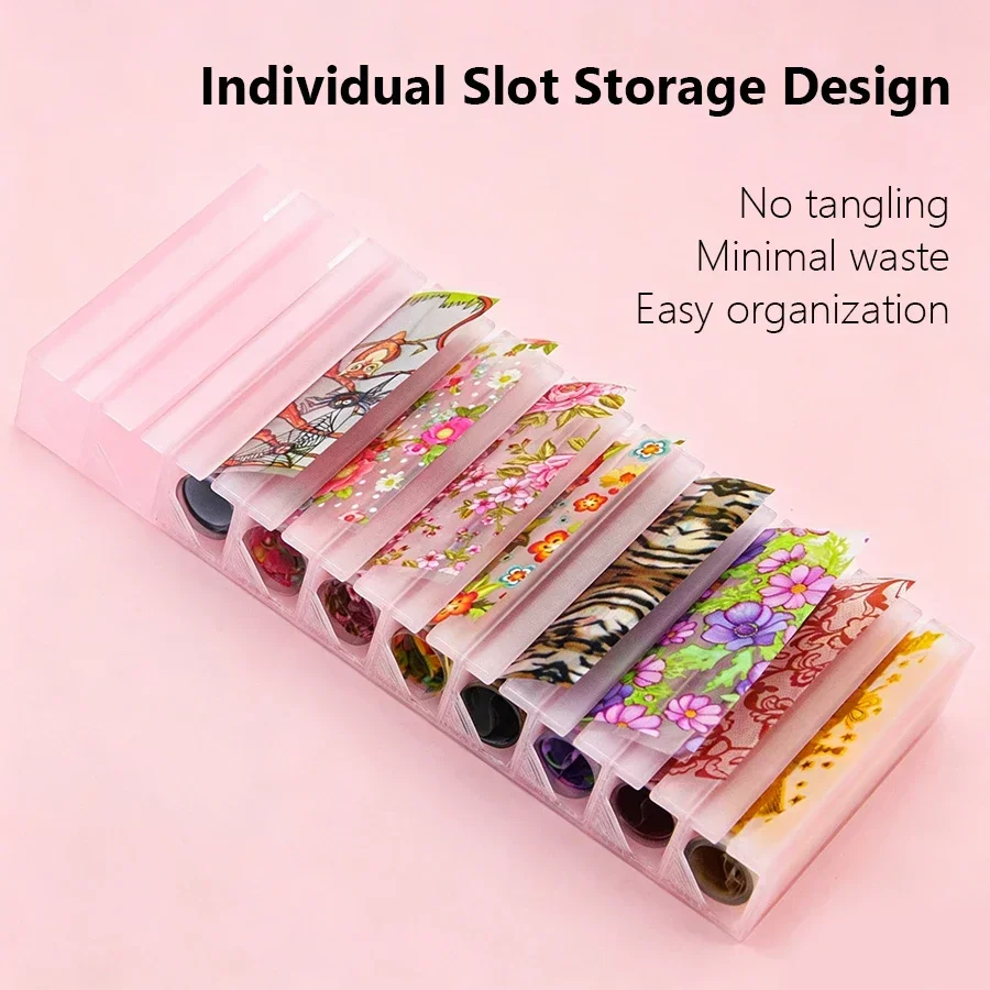 Caja de Almacenamiento Portáti - Nail Foil Transfer reseña y precio