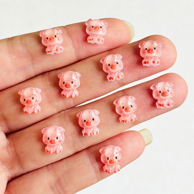 60 piezas de mini cerdos de di - Nail Art Vintage reseña y precio