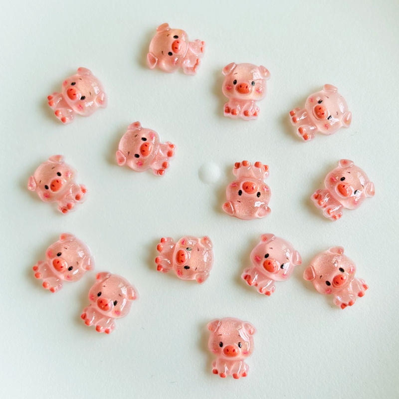 60 piezas de mini cerdos de di - Nail Art Vintage reseña y precio