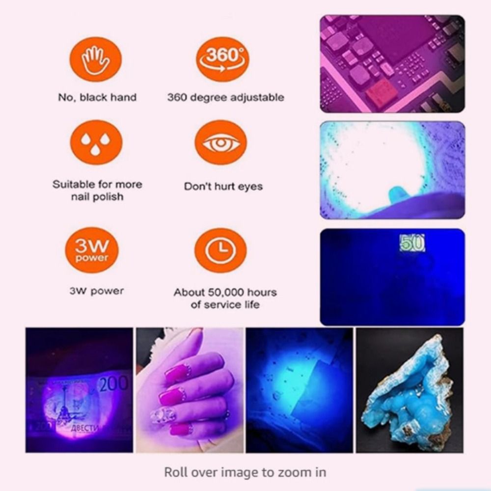 Lámpara UV LED Portátil de 5W/ - Uv Led Lamp Nail reseña y precio