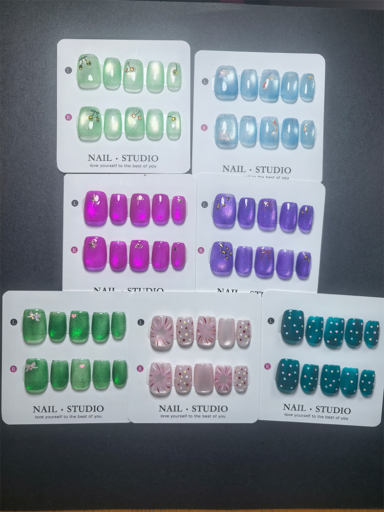 Uñas Postizas Cat Eye, 10 Piez - Nail Art Cat Eye reseña y precio