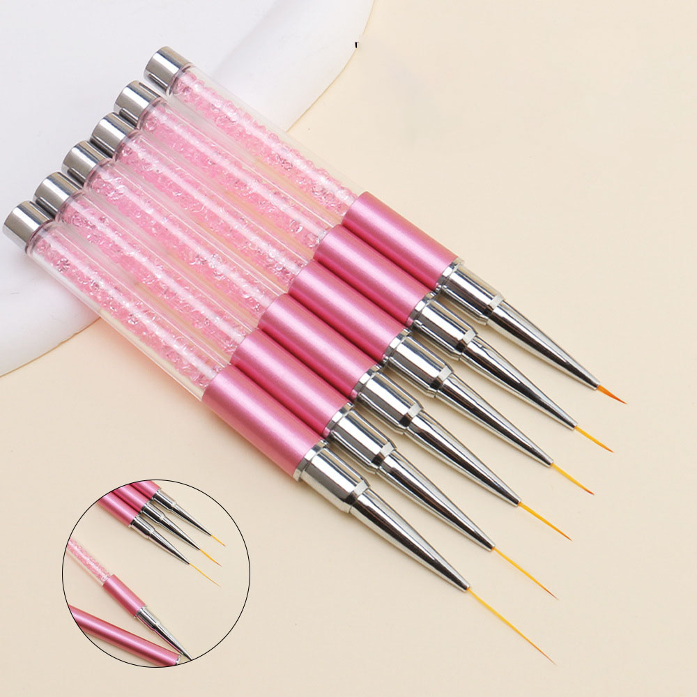 Juego de 6 Pinceles de Acrílic - Nail Art Kaki reseña y precio