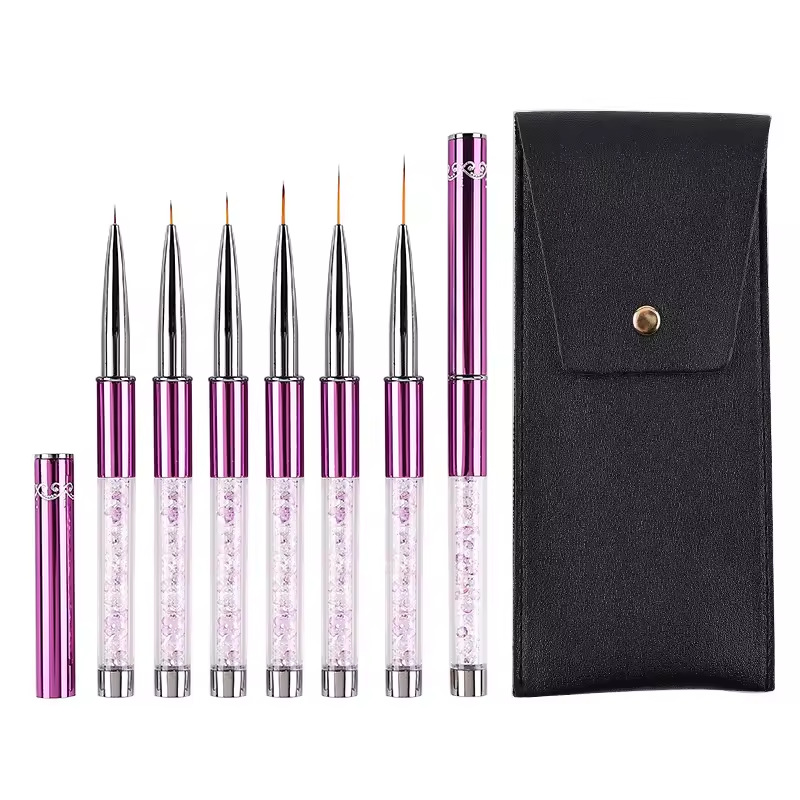 Juego de 6 Pinceles de Acrílic - Nail Art Kaki reseña y precio