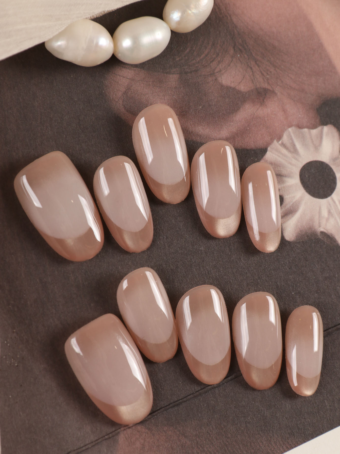 10 Uñas Postizas Cortas con Di - Nail Art French Nails reseña y precio