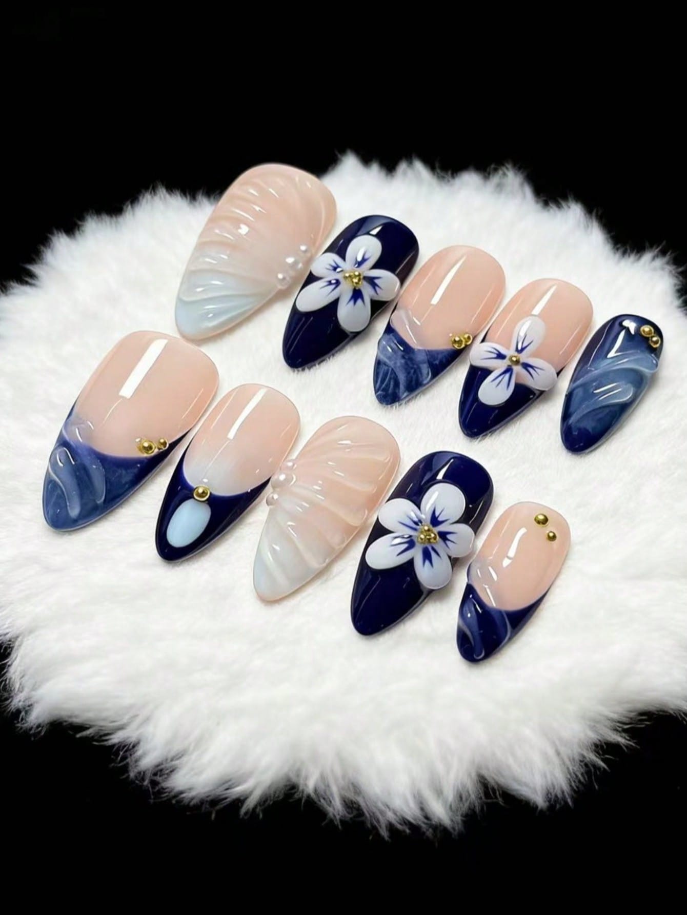 Juego de 10 piezas de decoraci - Nail Art French Nails reseña y precio