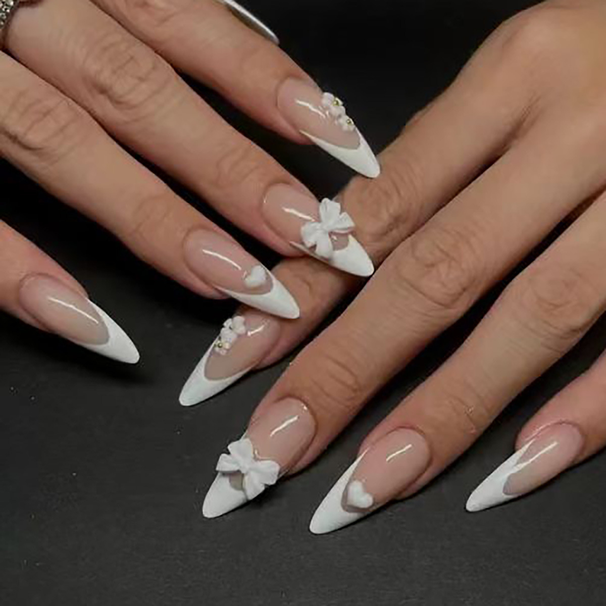 24 Uds. De puntas de uñas post - Nail Art French Nails reseña y precio