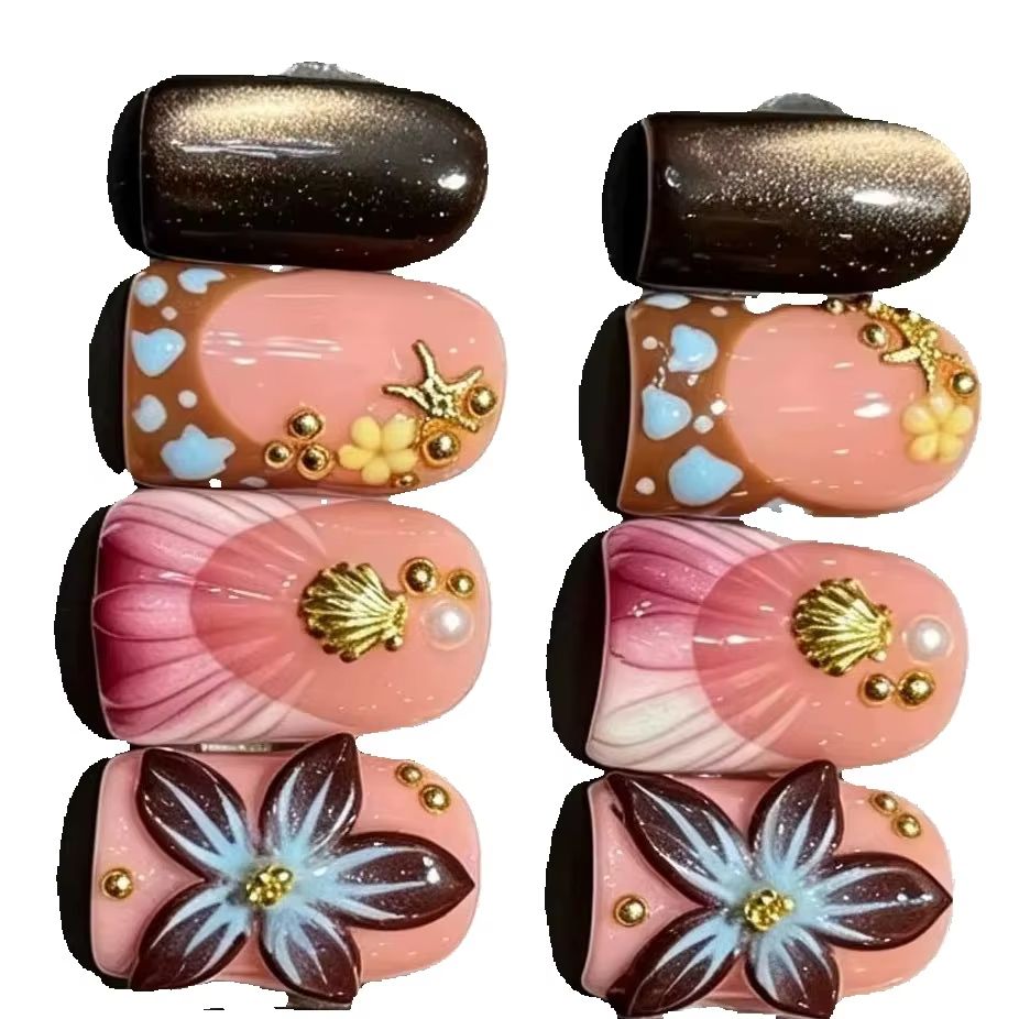 Juego de 10 Uñas Postizas Cort - Nail Art Cat Eye reseña y precio