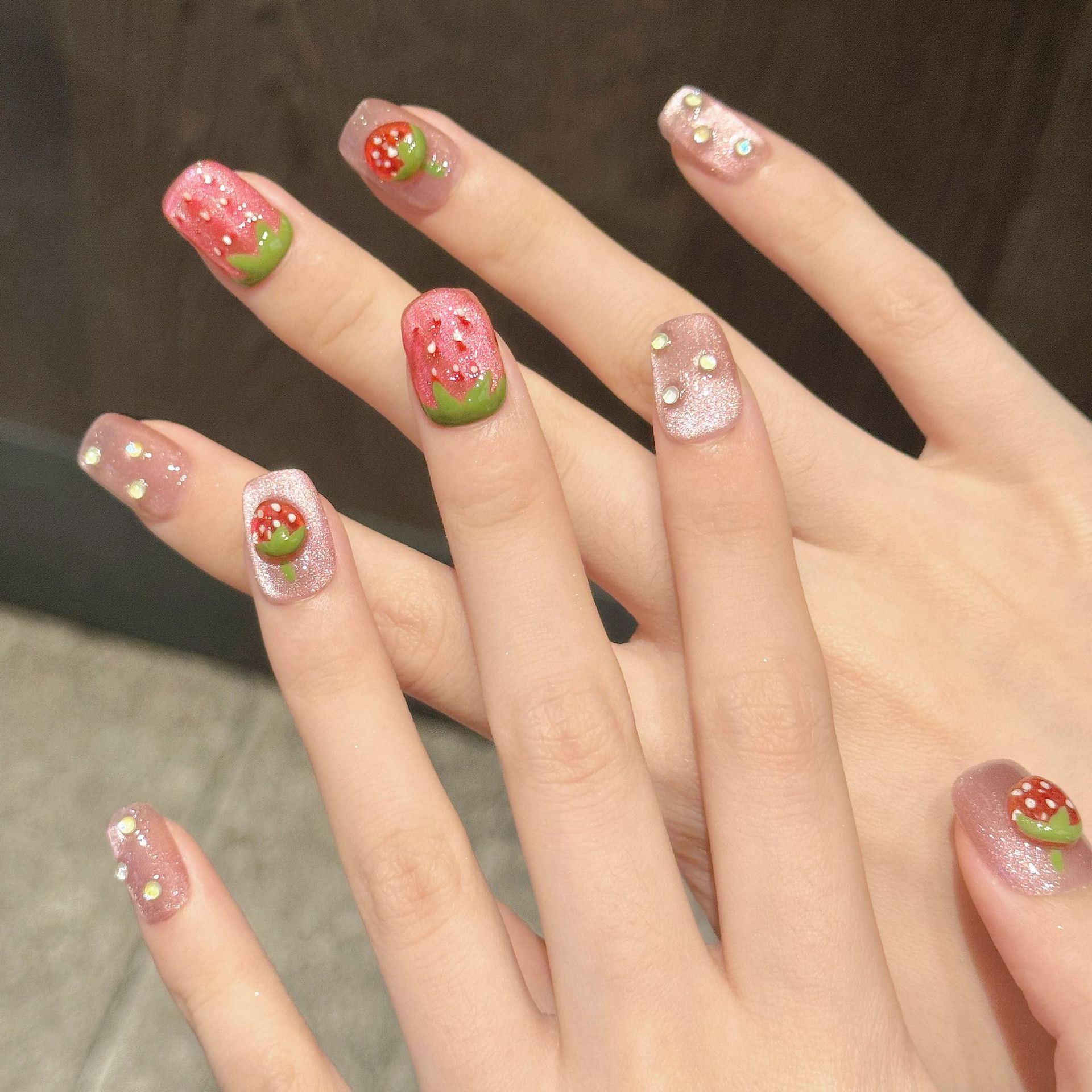 10 Uds. De uñas postizas hecha - Nail Art Cat Eye reseña y precio