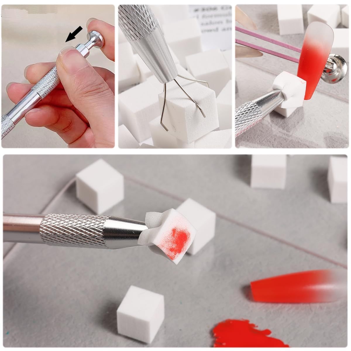 Juego de esponjas cuadradas pa - Nail Art Kaki reseña y precio