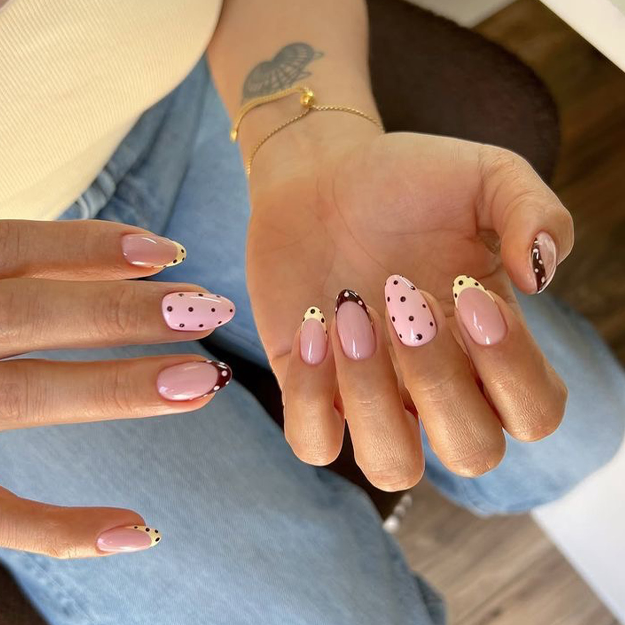 Juego de 24 Uñas Postizas Alme - Nail Art French Nails reseña y precio