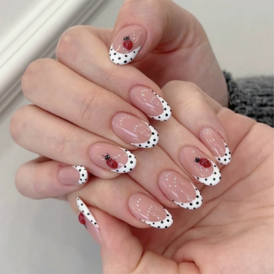 Juego de 24 Uñas Postizas Alme - Nail Art French Nails reseña y precio