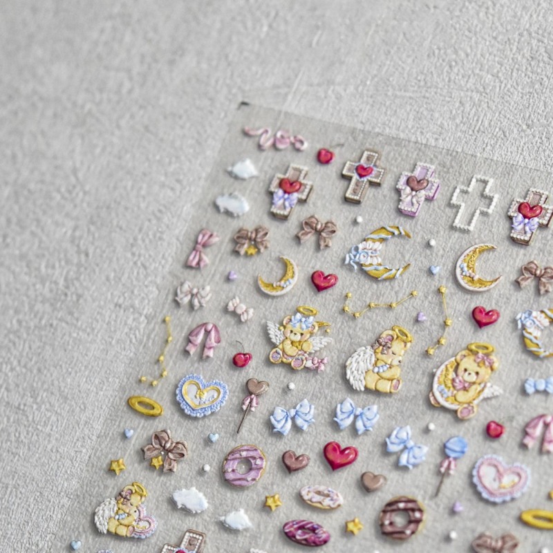 Pegatinas en relieve 3D de dib - Nail Art Vintage reseña y precio