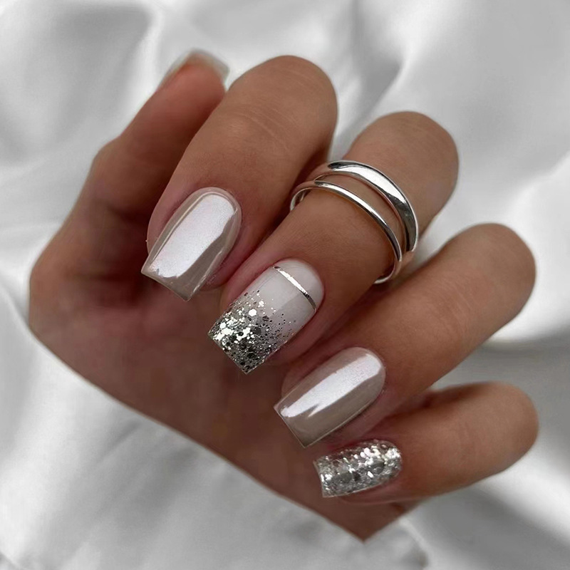Uñas postizas cuadradas cortas - Nail Art Full Design reseña y precio