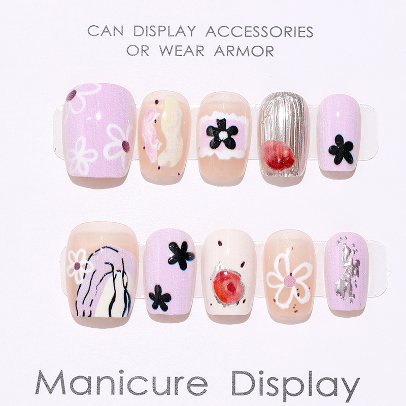 10 Uñas Postizas de Estilo Cor - Nail Art Cat Eye reseña y precio
