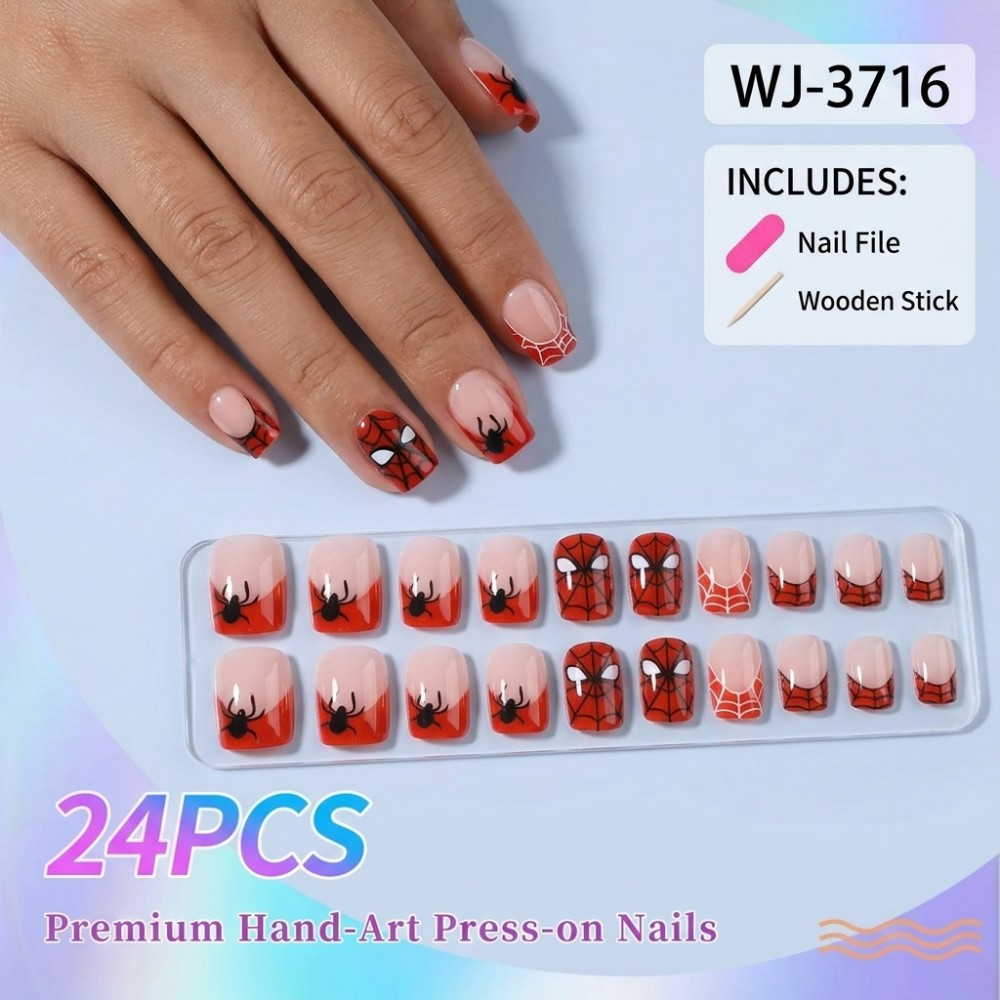 24 Uñas Postizas Largas Estilo - Nail Art Vampire reseña y precio