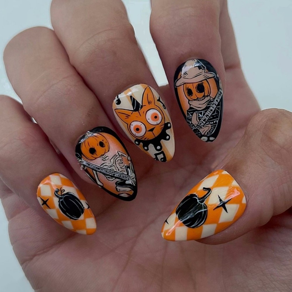 24 Uñas Postizas Largas Estilo - Nail Art Vampire reseña y precio