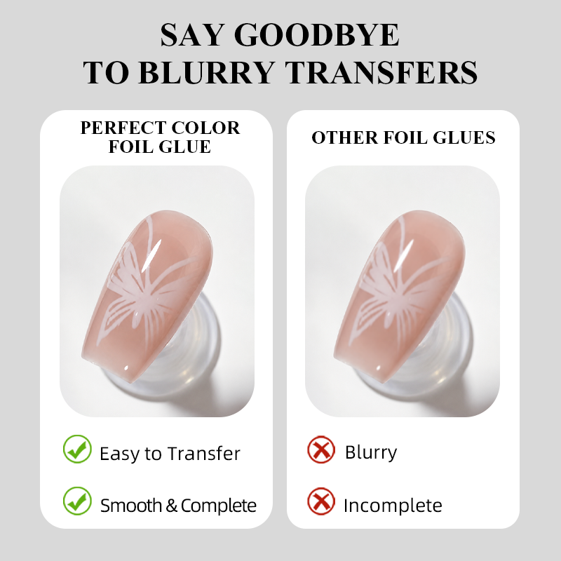 PERFECT COLOR Gel Adhesivo par - Nail Foil Transfer reseña y precio