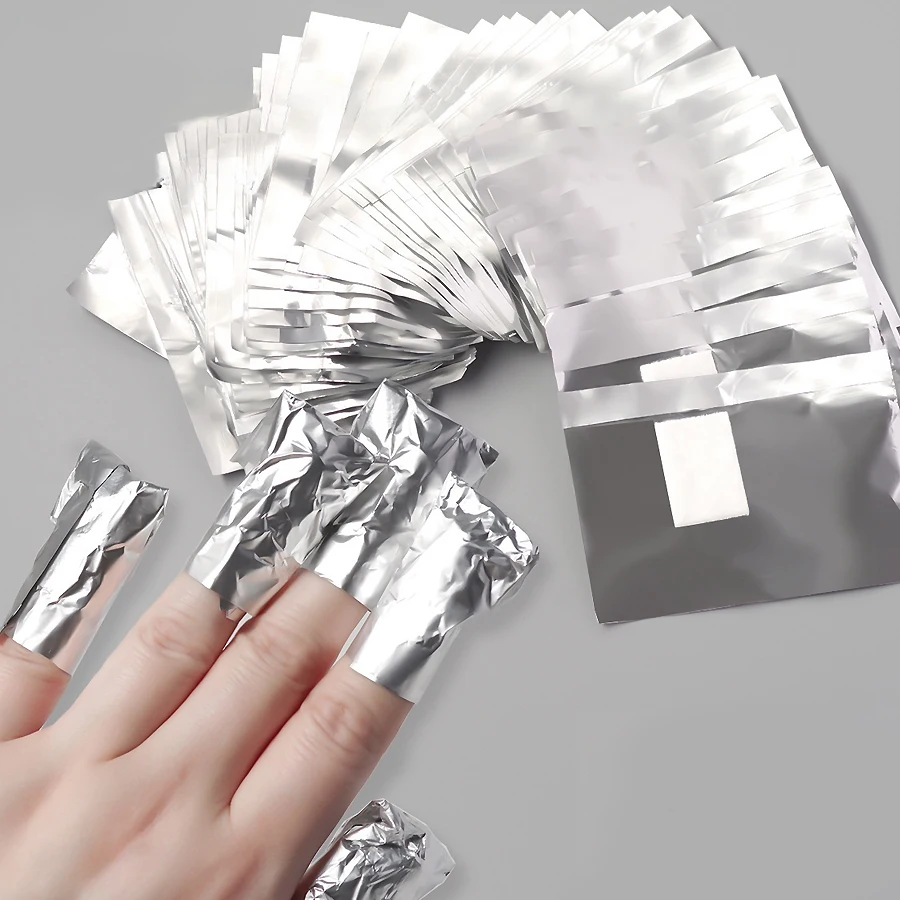 100 Uds bolsa de papel de alum - Nail Foil Transfer reseña y precio