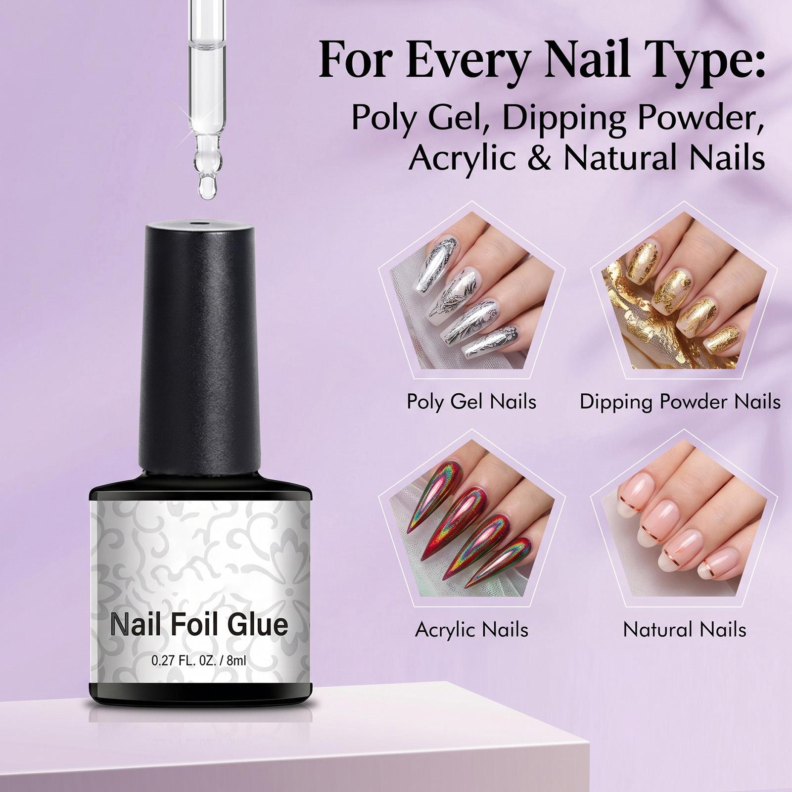 Pegamento para Láminas de Uñas - Nail Foil Transfer reseña y precio
