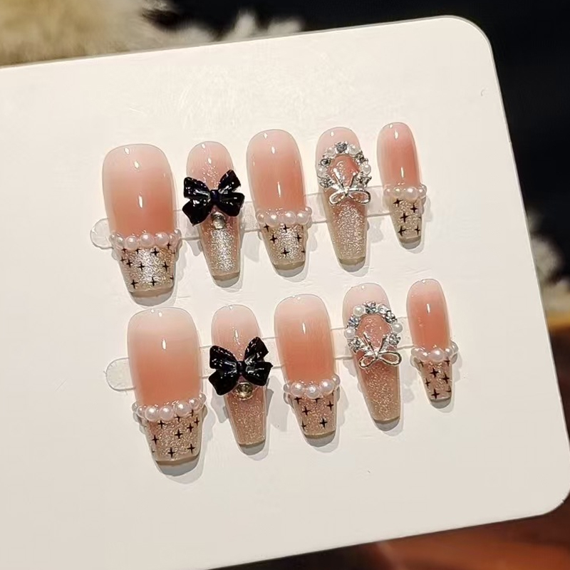 10 Uds. Uñas Postizas de Lujo  - Nail Art French Nails reseña y precio
