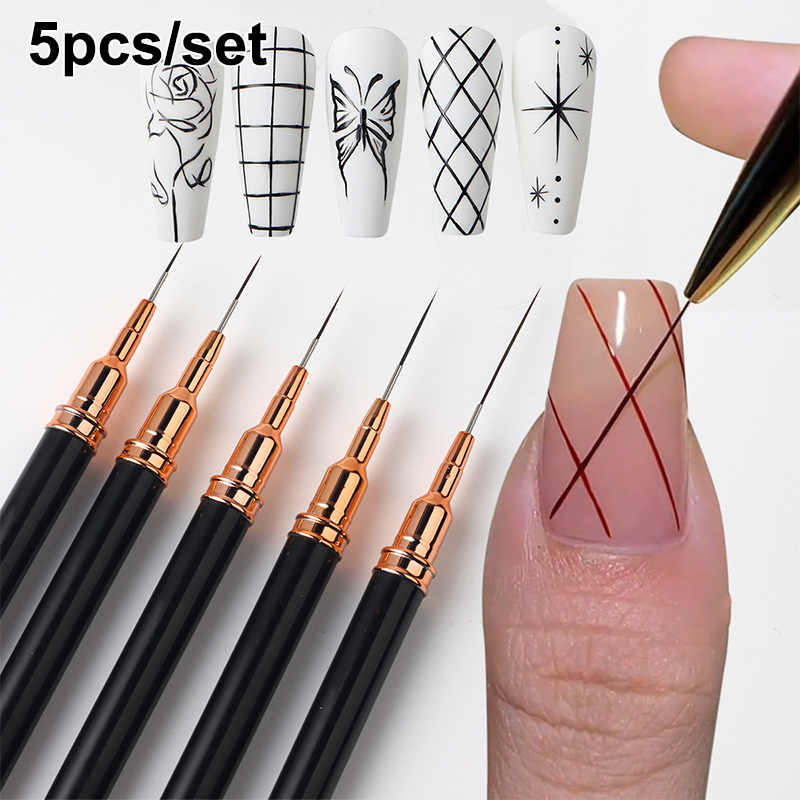 # Juego de 5 pinceles profesio - Nail Art Kaki reseña y precio