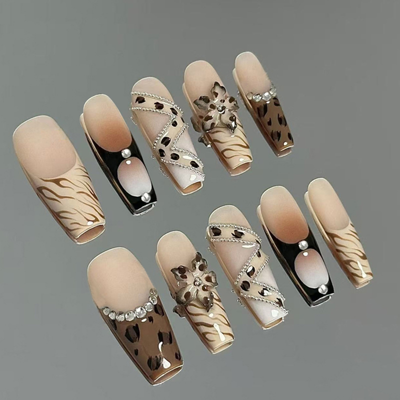 10 Uds. Uñas Postizas Francesa - Nail Art French Nails reseña y precio