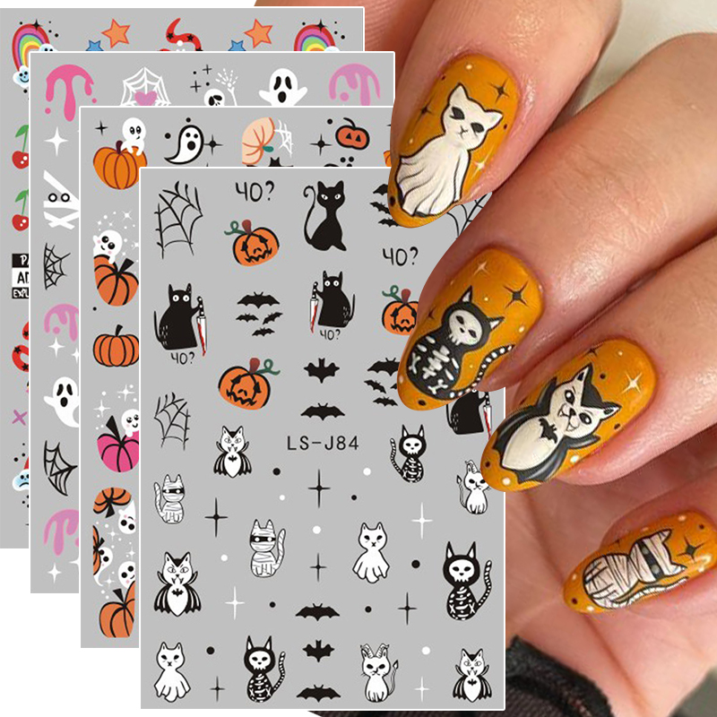 4 pegatinas góticas 3D para uñ - Nail Art Vampire reseña y precio