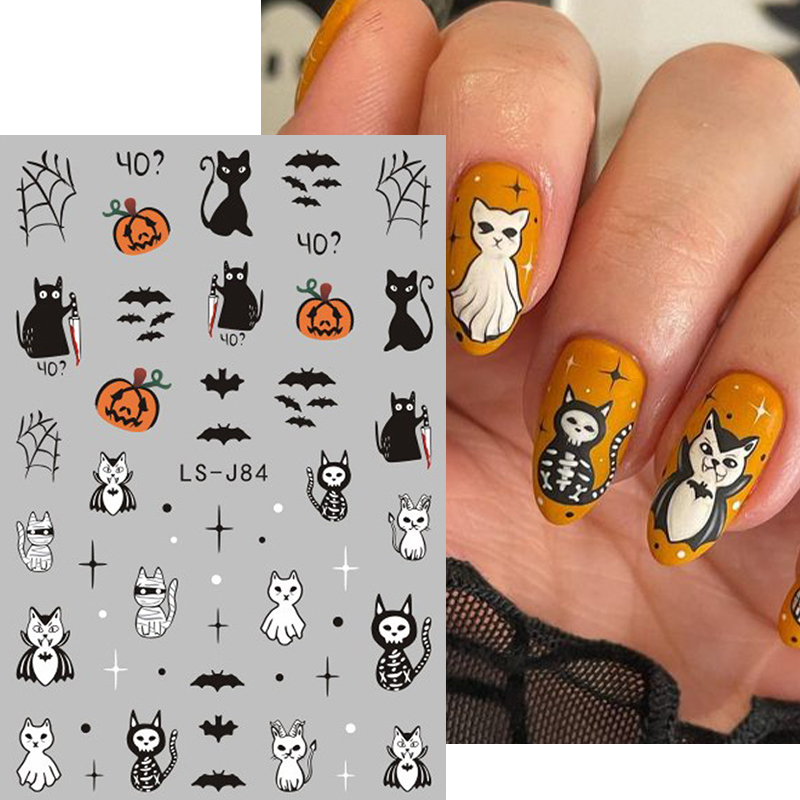 4 pegatinas góticas 3D para uñ - Nail Art Vampire reseña y precio