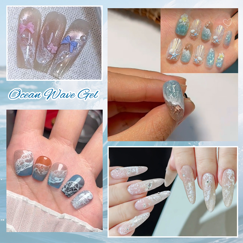 Gel de Uñas Blanco Efecto Olas - Nail Art One Stroke reseña y precio