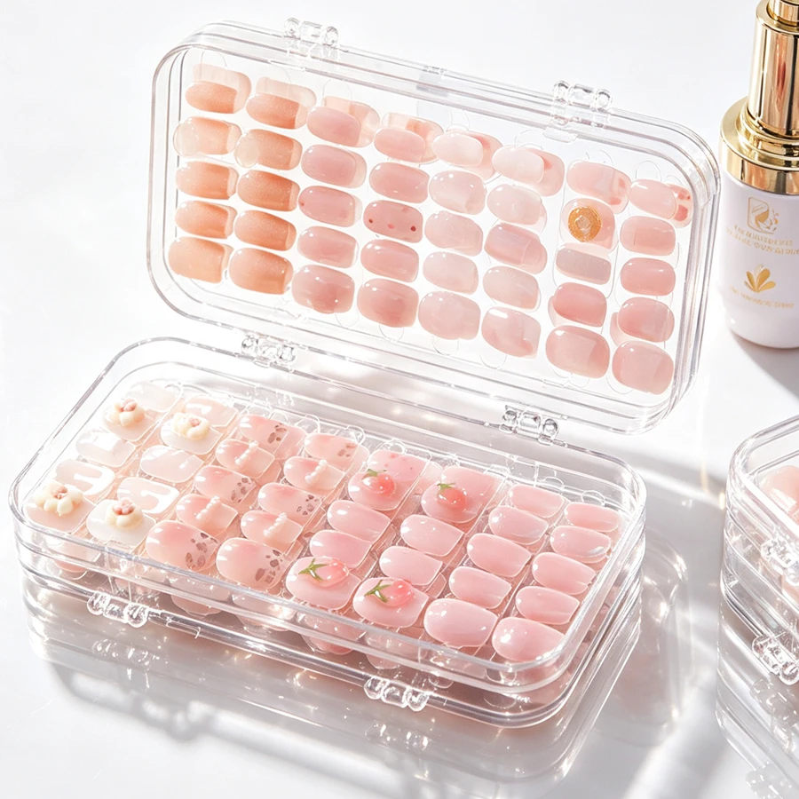 Caja de Almacenamiento Transpa - Nail Art Kaki reseña y precio