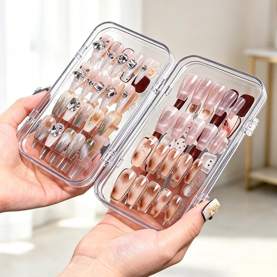 Caja de Almacenamiento Transpa - Nail Art Kaki reseña y precio